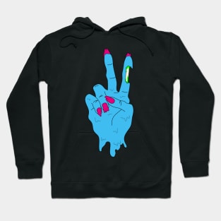 Rest In Peace-Sign Acid Hoodie